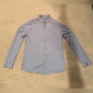 Men’s Lululemon Long Sleeve Button Down Shirt - Gray